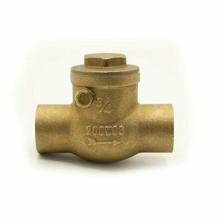 THRIFCO PLUMBING 1 Inch CXC Brass Swing Check Valve 6415177